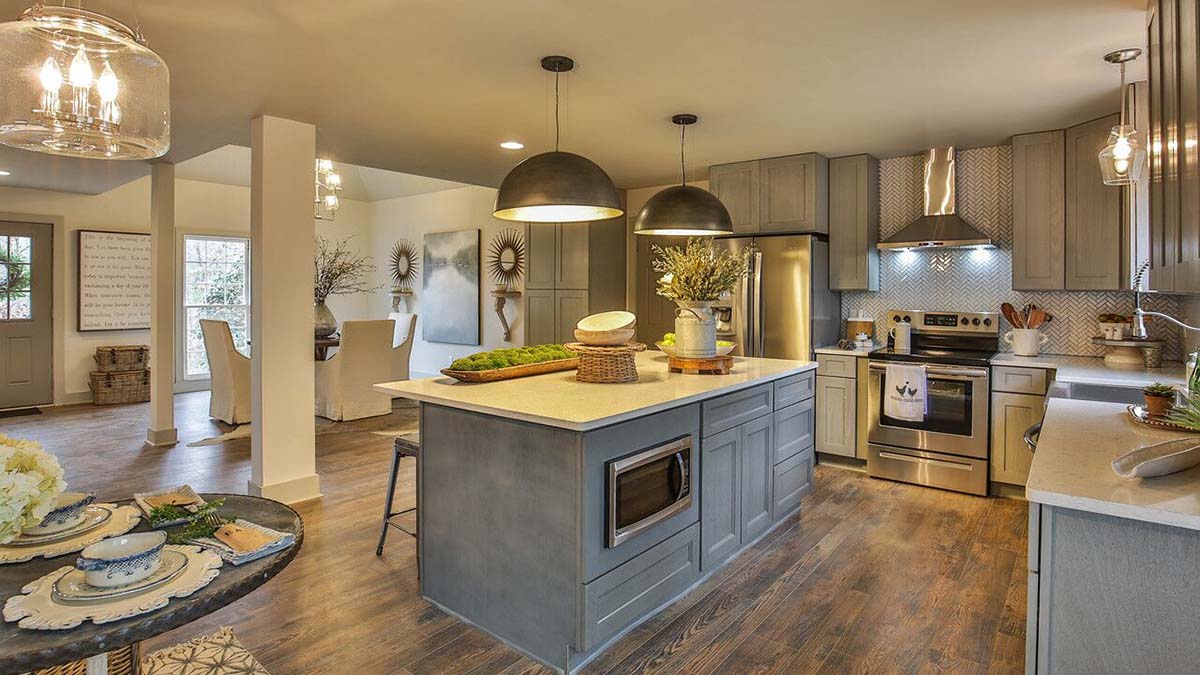 Open-concept kitchen